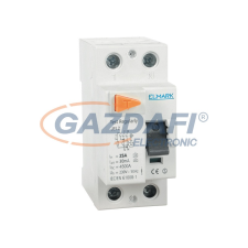 Elmark 40744 áram-védőkapcsoló JEL2 4,5kA 2P 40A/500mA villanyszerelés
