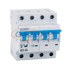 Elmark 41179C kismegszakító 62DC 10A 4P 6kA , C karakterisztika villanyszerelés