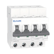Elmark 41573DC64 kismegszakító 63A 4P 6KA 1000V C görbe napelemes rendszerekhezC64DC PV villanyszerelés