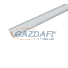 Elmark 99ACC12 ELM718/2 LED profil, süllyesztett, alumínium, üres, 2m, matt fedél, 15x6mm világítás