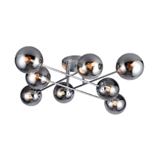 Elmark Ermina mennyezeti csillár - Füstös üveg/Króm  - Elmark világítás