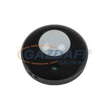 Elmark falon kívüli mozgásérzékelős kapcsoló, 360°, 6m, fekete villanyszerelés