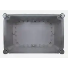 Elmark falon kívüli vízálló kötődoboz átlátszó fedéllel, 125x125x100mm, IP66 villanyszerelés