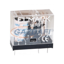 Elmark ipari relé, 12V DC, 260 Ohm, 1Z+1NY villanyszerelés