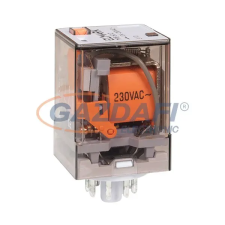 Elmark ipari relé, 24V DC, 384 Ohm, 2Z+2NY villanyszerelés