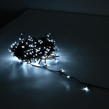 Elmark Karácsonyi LED fényfüzér 22m IP44 hideg fehér adapterrel karácsonyfa izzósor