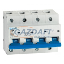 Elmark kismegszakító, C100M, 100A, 4P, 10kA, D villanyszerelés