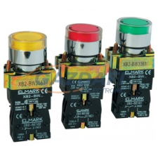 Elmark LED-es ipari nyomógomb, EL2-BW3371, 230V, 6A, zöld villanyszerelés