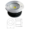 Elmark LED kültéri, talajba süllyeszthető lámpatest, króm, Ø210 mm, 2400 lm, 5500 K, 30 W