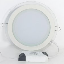 Elmark Led panel kör 18W üveg meleg fehér világítás