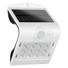 Elmark LED solar fali lámpa, szenzoros, 6 m, fehér, IP54, 220 lm, 1.5 W kültéri világítás