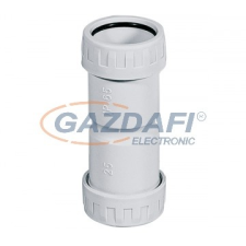 Elmark PVC cső-cső összekötő, d=20mm, IP65, szürke villanyszerelés