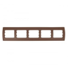 Elmark Rhyme vízszintes ötös keret Kávé metál