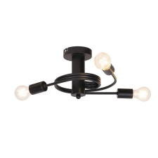 Elmark TWIST MENNYEZETI LÁMPA 3xE27 FEKETE világítás