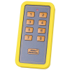 ELMES CH8NT ugró kódos, 8 gombos távadó, 433MHz, max. 200m hatótáv, szilikon perem, CR2450 elemmel.
