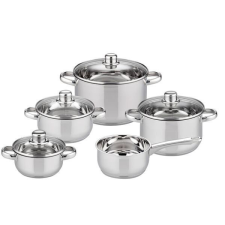 ELO Galactica 5 db-os edénykészlet, rozsdamentes acél ELO BASIC 22005 indukciós edénykészlet edény