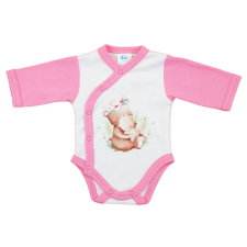  Elöl patentos hosszú ujjú baba body Erdő állatai mintával kombidressz, body