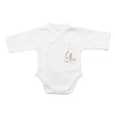  Elöl patentos hosszú ujjú baba body – Kis cipő mintával kombidressz, body