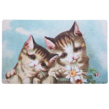  Előszoba belépő 74x44cm, gumi-polyester, két cica lakástextília