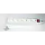  Elosztósor, 6 csatlakozóaljzat, 1,5 m kábelhosszúság, kapcsolóval