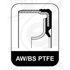 ELRING tömítőgyűrű, főtengely ELRING 375.560 autóalkatrész