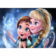  Elsa és Anna öntapadós és mosható falfestmény, 300 x 200 cm tapéta, díszléc és más dekoráció