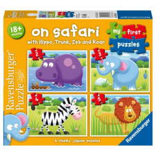 Első puzzle-készletem: Szafari kaland 4 az 1-ben puzzle, kirakós
