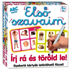 Első szavaim-írj rá és töröld le-fejlesztő kártyák (BBJ) kreatív és készségfejlesztő