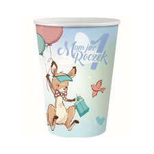 Első születésnap Kangaroo papír pohár 6 db-os 270 ml party kellék