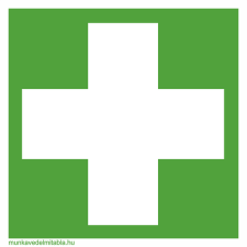  Elsősegélyhely információs tábla, állvány