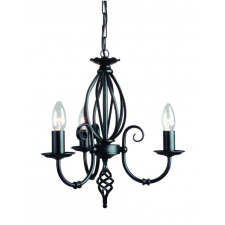 Elstead ARTISAN fekete csillár (ELS-ART3-BLACK) E14 3 izzós IP20 világítás