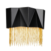 Elstead Lighting Elstead glamour modern fali lámpa zuma fekete arany elshk-zuma-3w-sbg