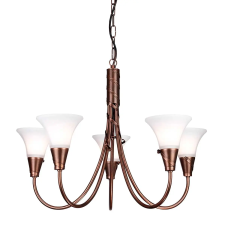 Elstead Lighting Elstead klasszikus csillár emily fehér réz elsem5-copper világítás