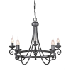 Elstead Lighting Elstead klasszikus csillár harlech fekete elshr5-black
