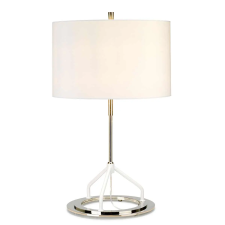 Elstead Lighting Elstead modern asztali lámpa vicenza fehér nikkel elsvicenza-tl-wpn világítás