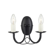Elstead MINSTER fekete falikar (ELS-MN2-BLACK) E14 2 izzós IP20 világítás