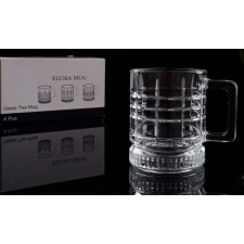  Elusia Üveg Bögre Szett 4 Db bögrék, csészék