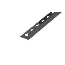 Élvédő Eviso záró fekete fényes L-alakú 270 cm rozsdamentes acél FILB0002 élvédő, sín, szegélyelem