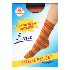  - EMA csíkos bokafix, 60 DEN, m:36-41, 1 pár zöld