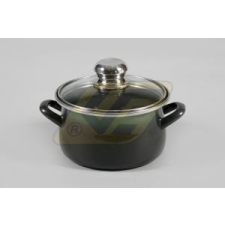 Ema-Lion Platinum tapadásmentes fazék üveg fedõvel 16cm edény