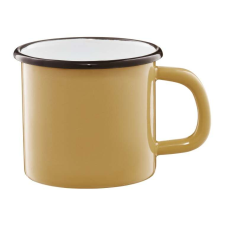 Emalia Olkusz zománcozott bögre 12 cm/1 l sárga bögrék, csészék