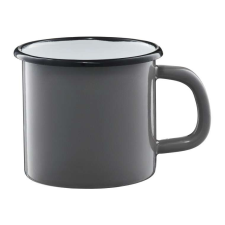 Emalia Olkusz zománcozott bögre 9 cm/0.5 l szürke bögrék, csészék