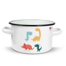 Emalia Olkusz zománcozott fazék 16 cm/2 l dinoszaurusz edény