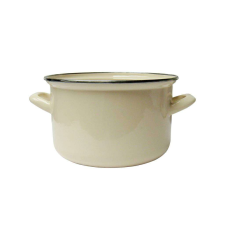 Emalia Olkusz zománcozott fazék 18 cm/2.6 l krém edény