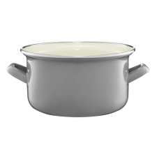 Emalia Olkusz zománcozott fazék 22 cm/5.4 l szürke edény