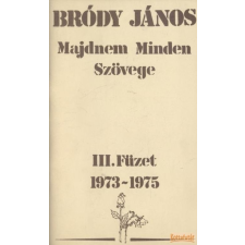 EMB Bródy János Majdnem Minden Szövege III. füzet antikvárium - használt könyv