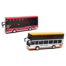 Emeletes busz, visszahúzhetó, zenél, világít 2301 autópálya és játékautó