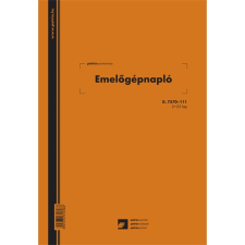 Emelőgépnapló 2+25 lapos A/4 álló nyomtatvány