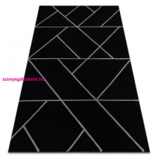  EMERALD szőnyeg 7543 glamour, elegáns geometriai fekete / ezüst 140x190 cm lakástextília