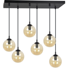 Emibig modern függeszték cosmo borostyán fekete emi713/6 világítás